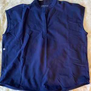 Figs Navy blue scrub top